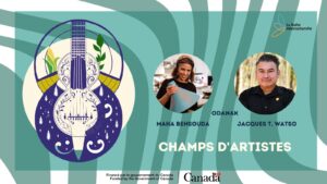 Rencontre entre Maha Bensouda et Jacques T. Watso dans le cadre du projet champs d'artiste